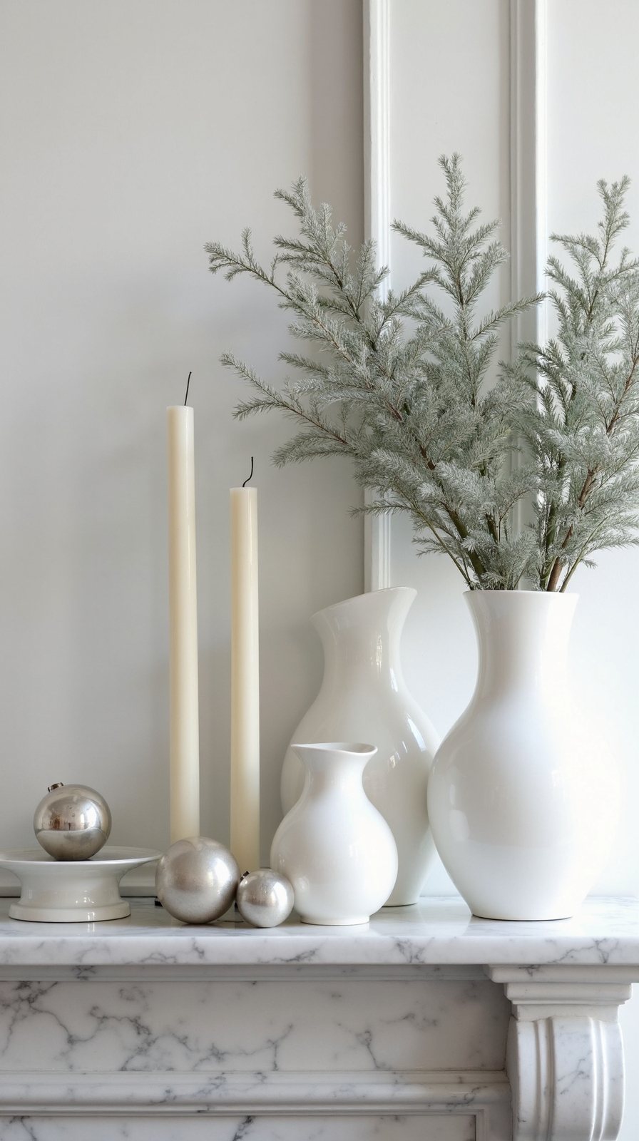 serene winter white decor transformation