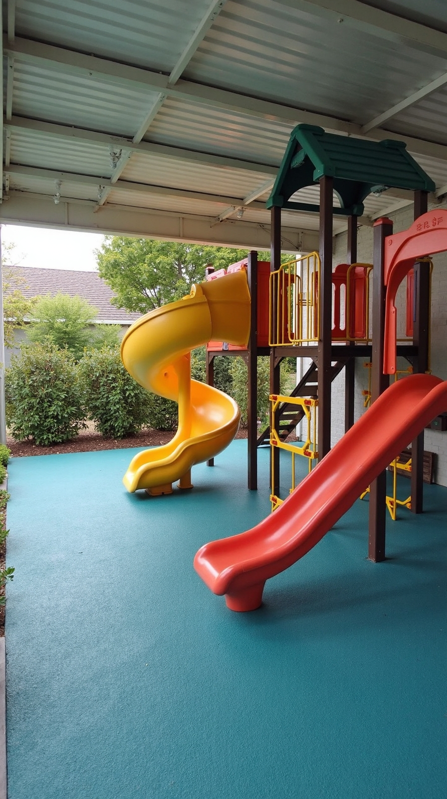 shaded safe organized supervised play area