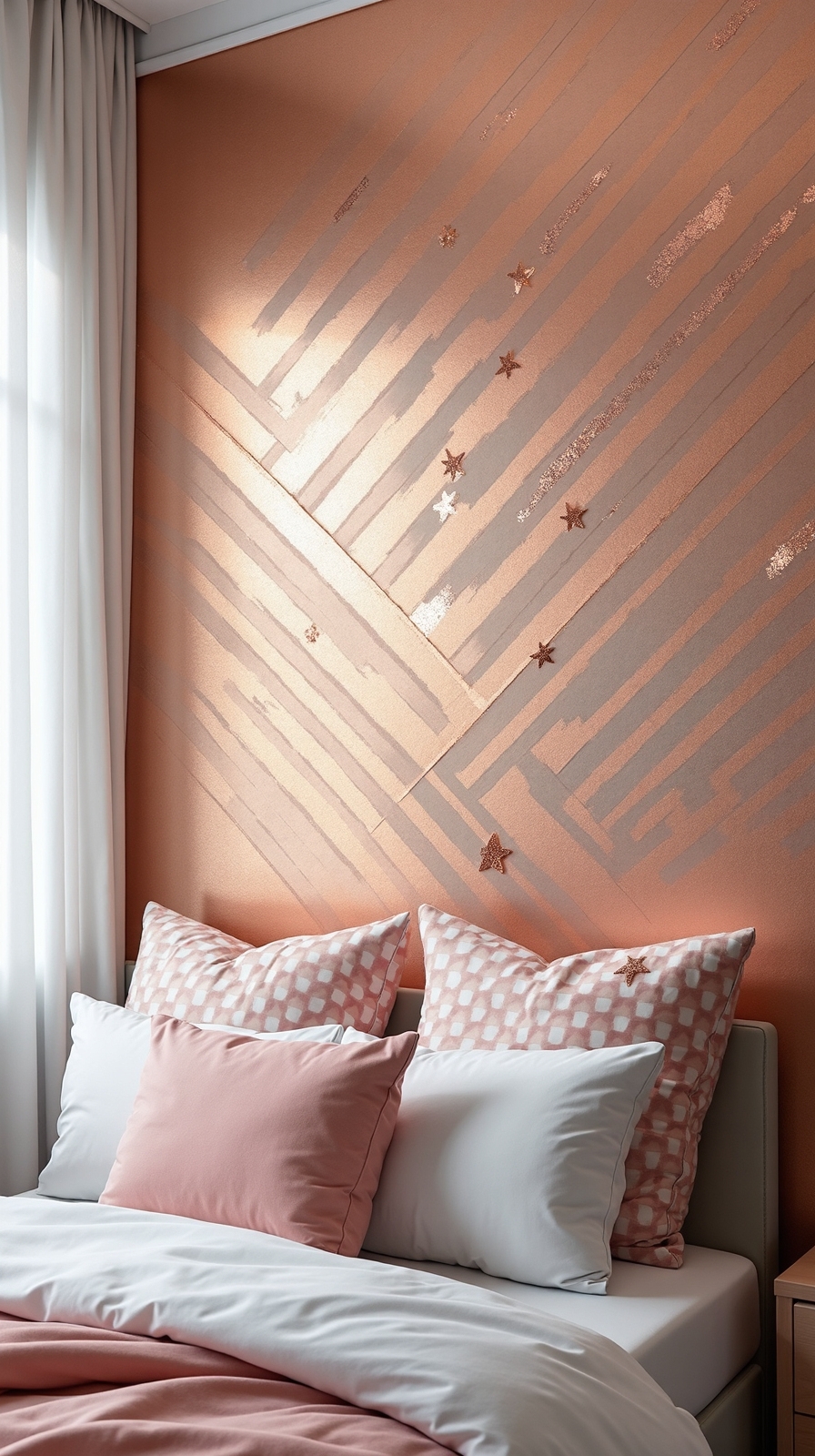 shimmering eye catching metallic accent details