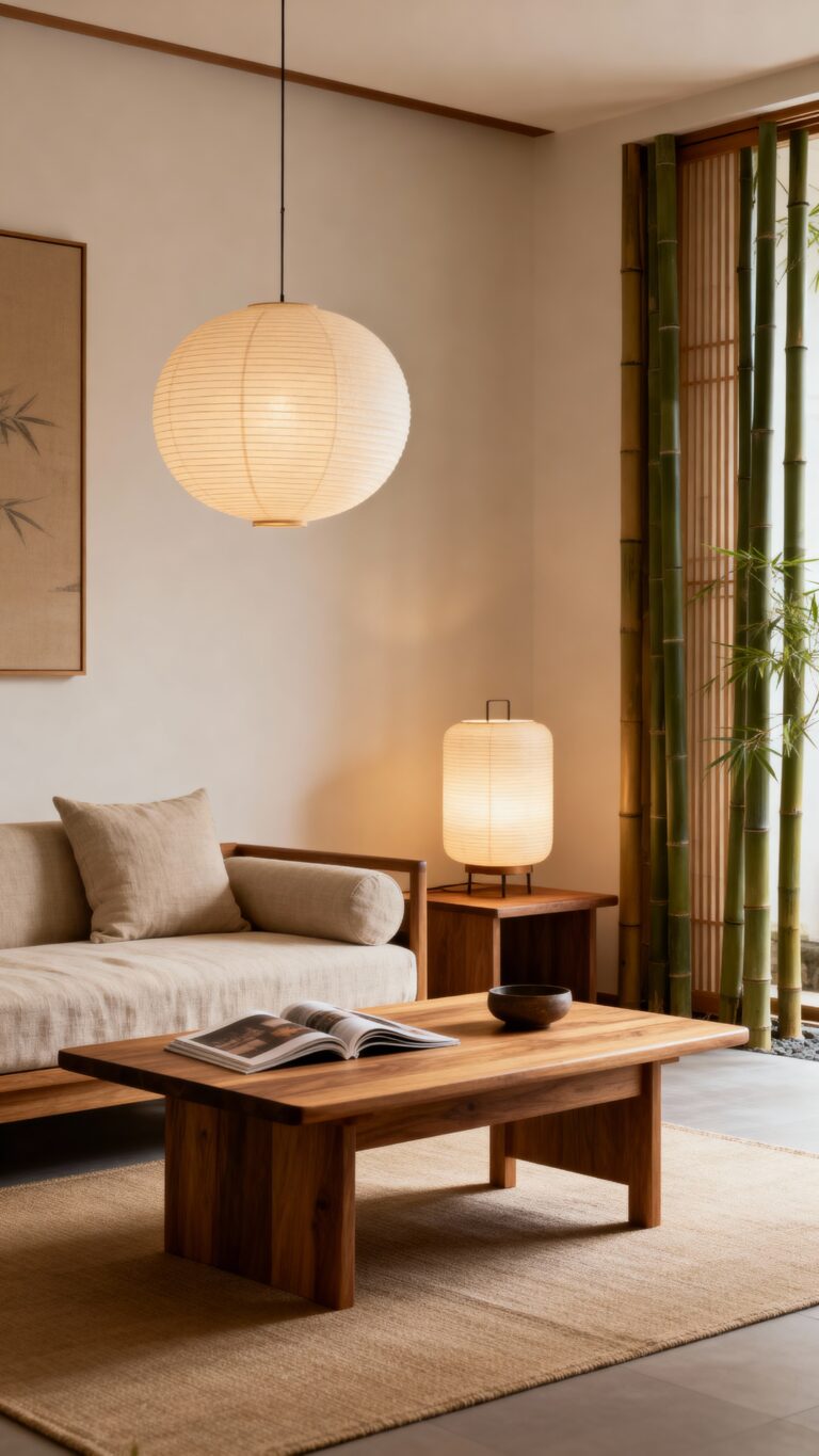 simple japandi living luxury