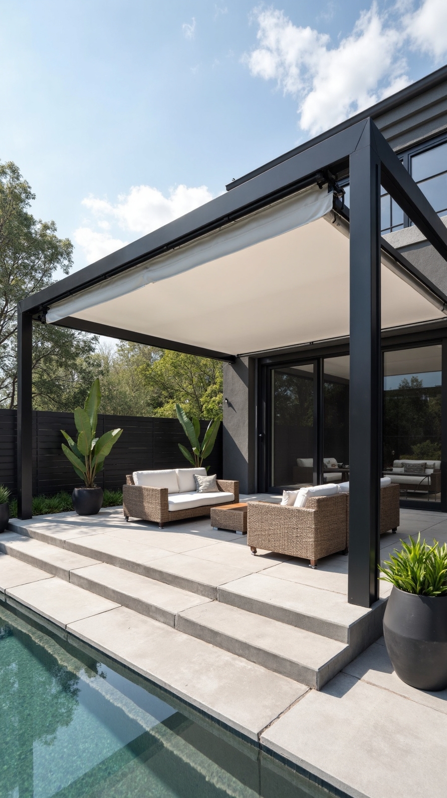 sleek customizable weather resistant outdoor retreats