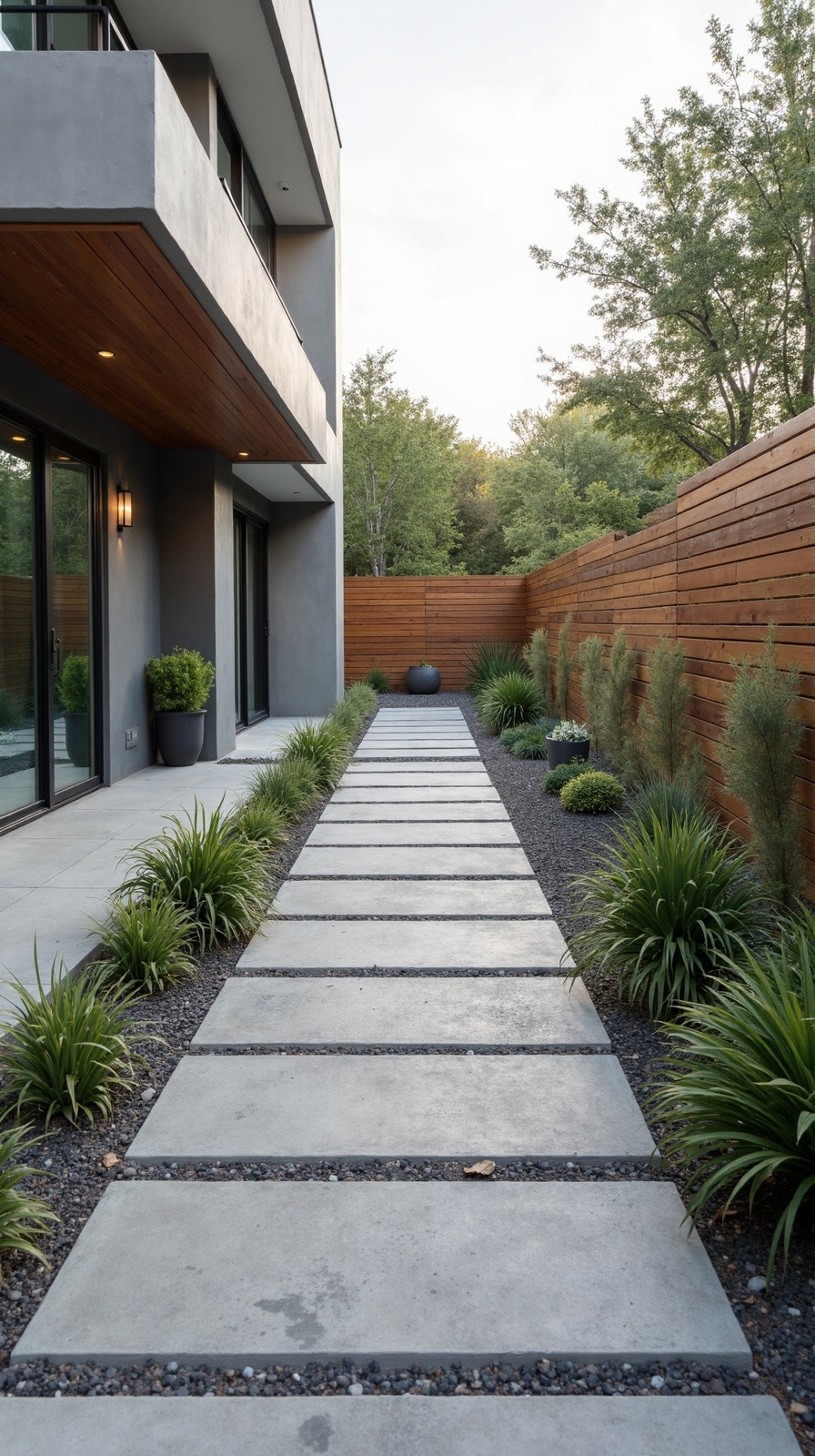 sleek durable customizable concrete walkway connections