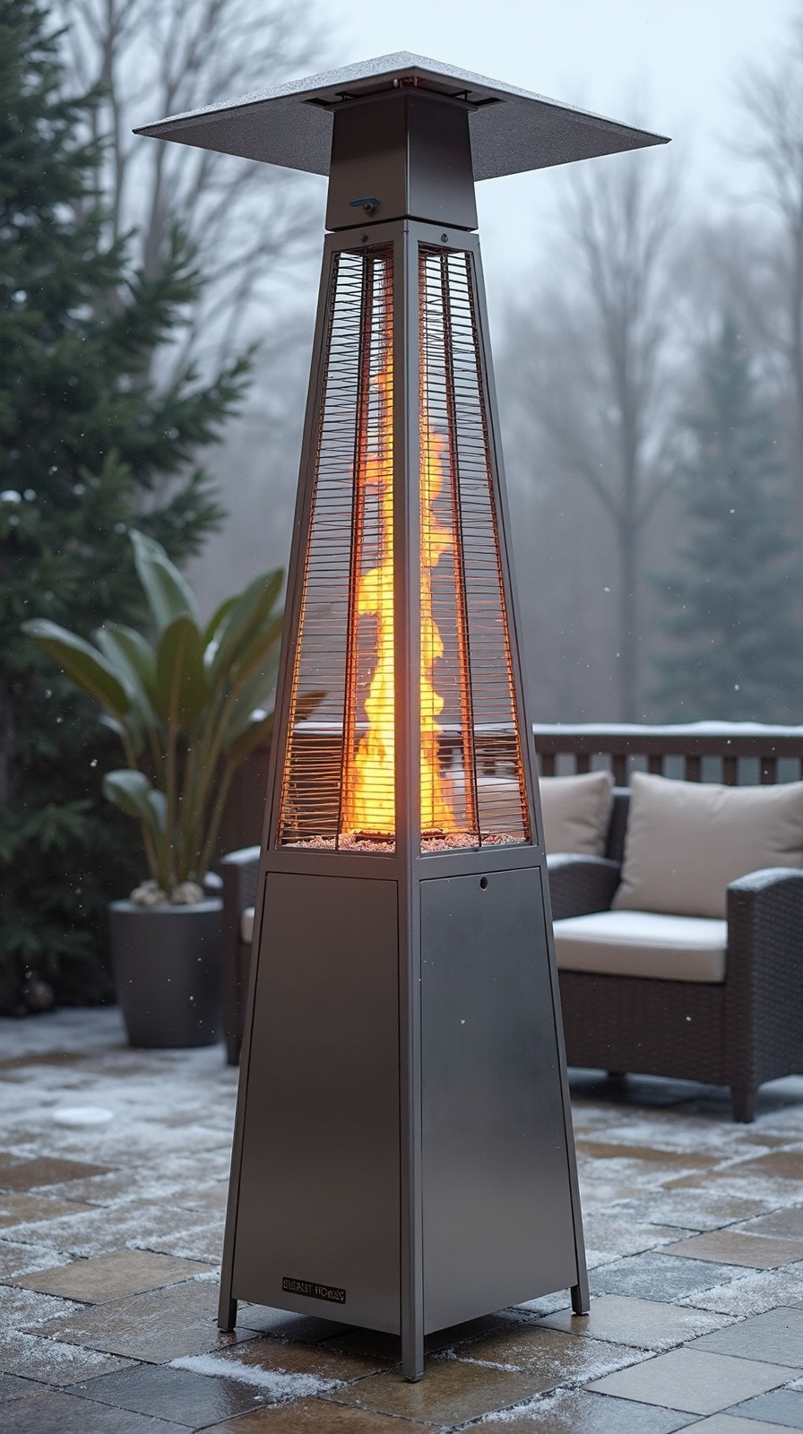 sleek efficient durable patio heater