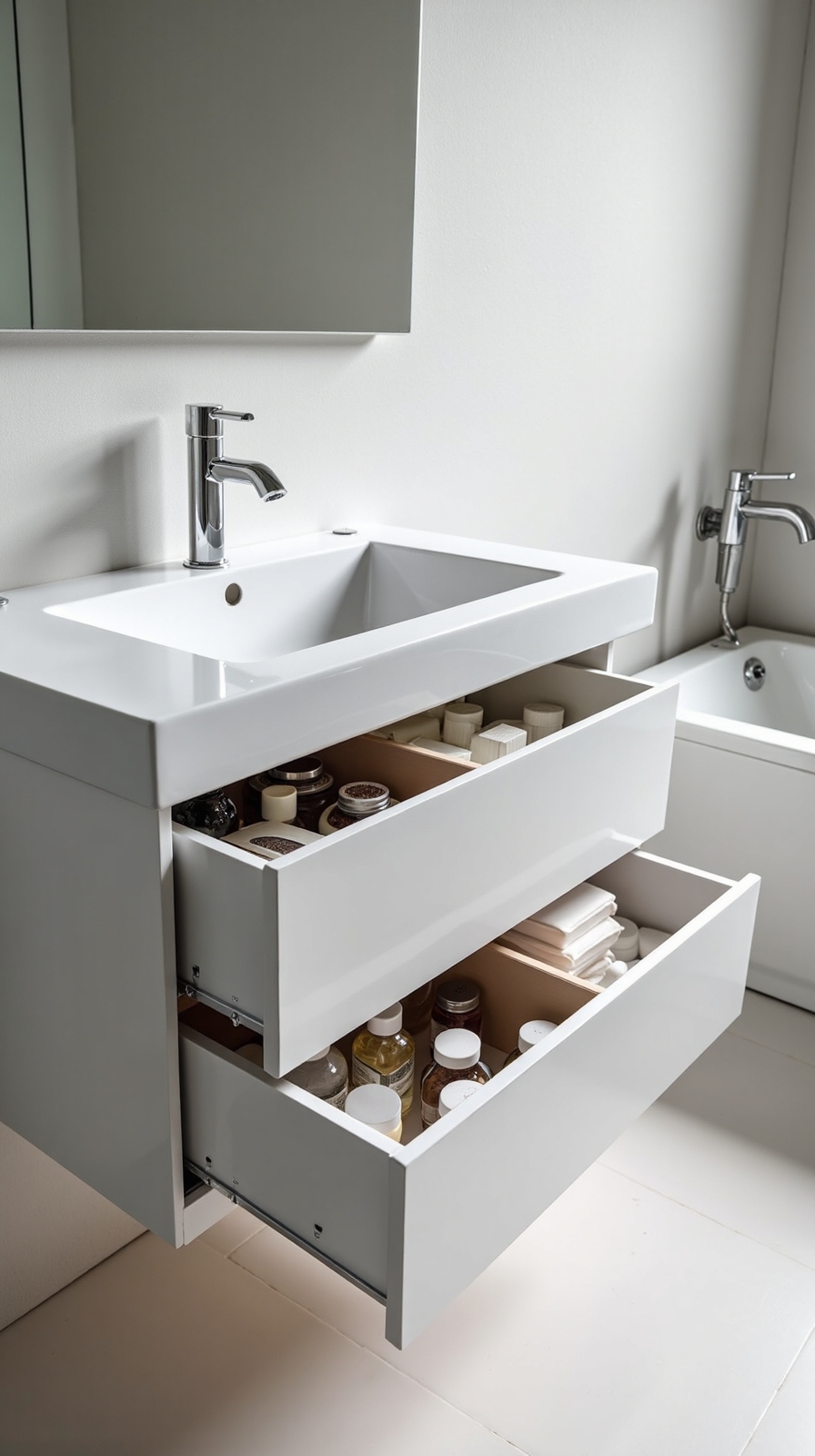 sleek hidden spacious simplified