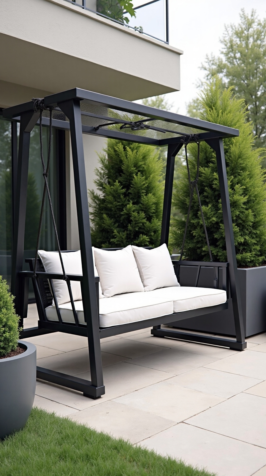 sleek minimalist contemporary outdoor retreat