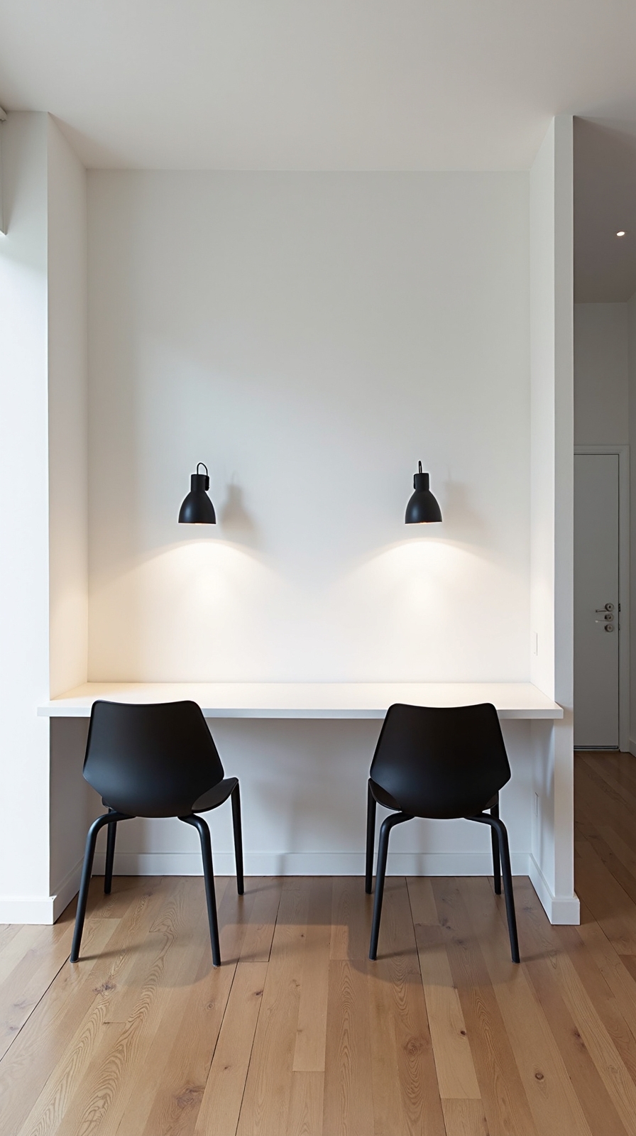 sleek space saving customizable floating desks