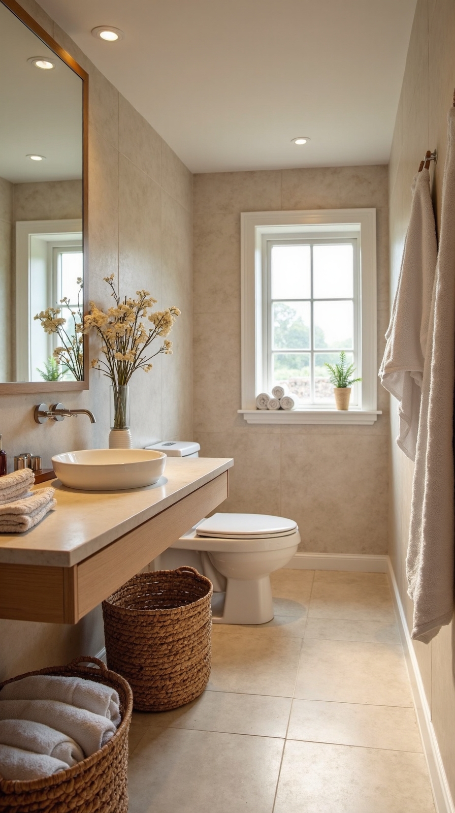 soft cozy elegant bathroom sanctuary