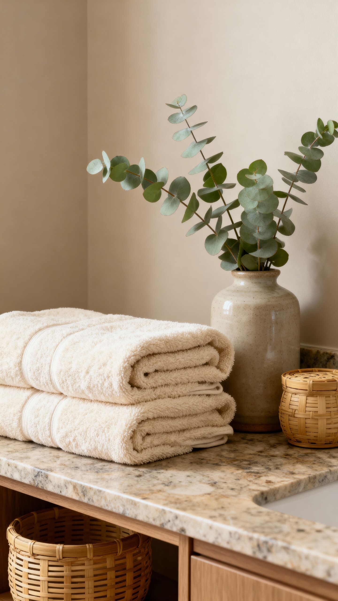 soft textures harmonize bathroom design