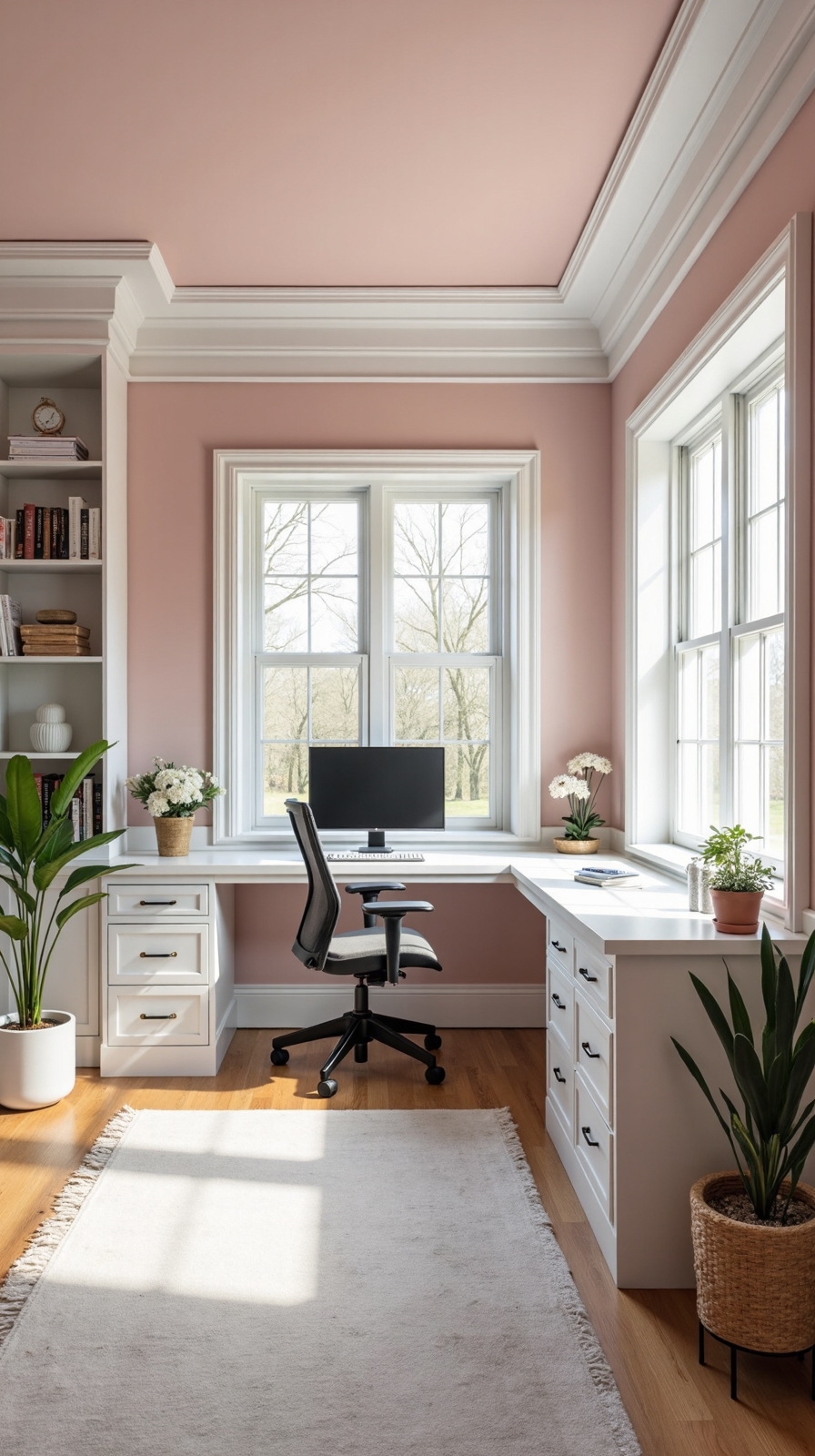 soft warm expansive office ceilings