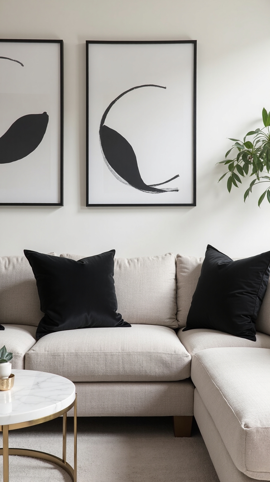 sophisticated black and white contrast design