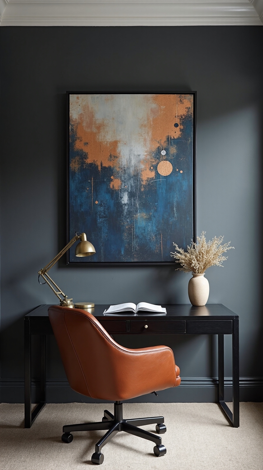 sophisticated charcoal gray art backdrop