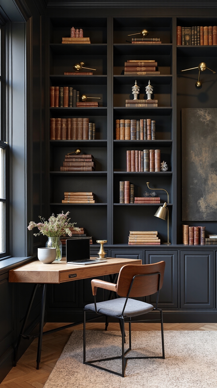 sophisticated dramatic customized illuminating bookshelves