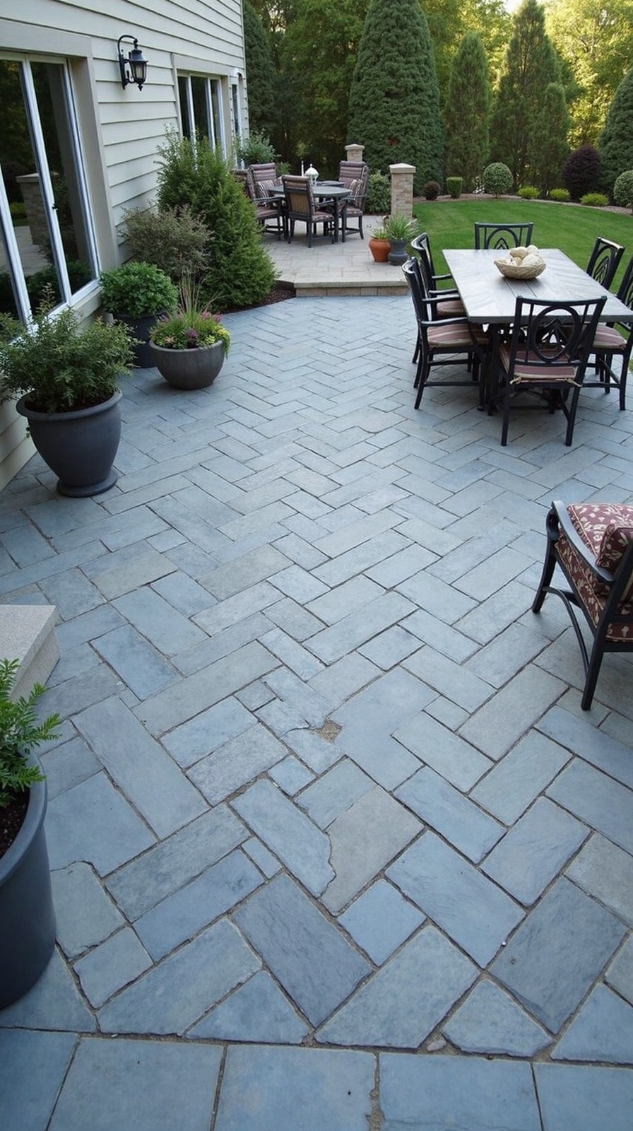 sophisticated durable visually appealing patio design