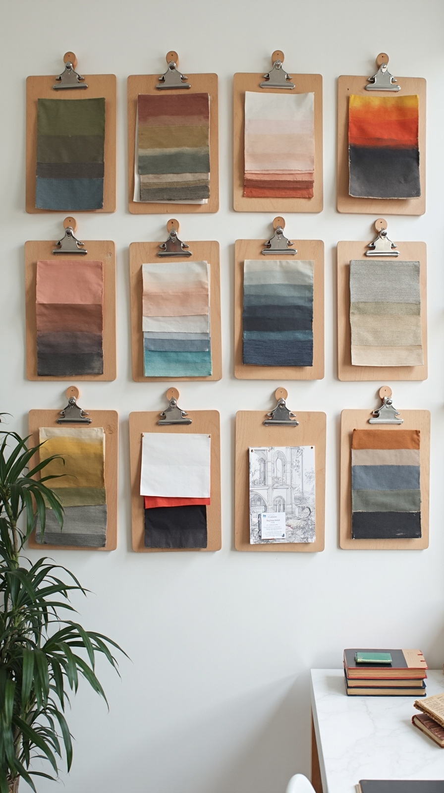 sophisticated flexible organized wall display