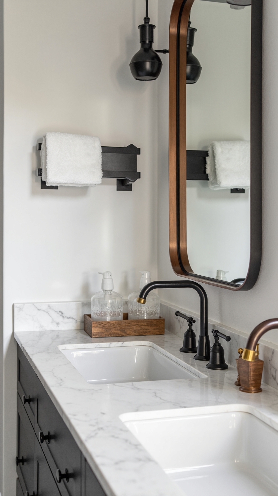 sophisticated layered metallic finishes