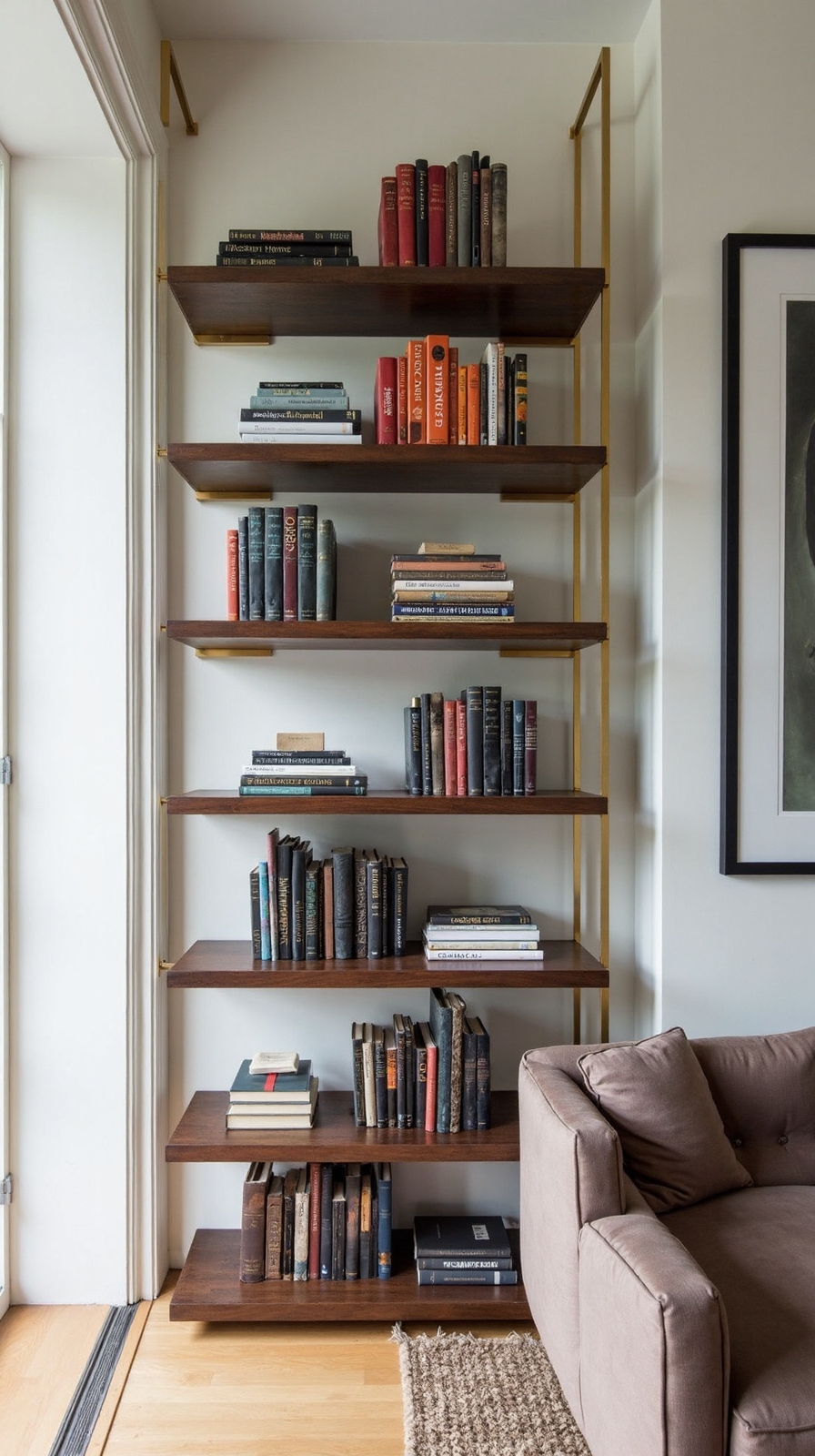 sophisticated library style workspace storage system