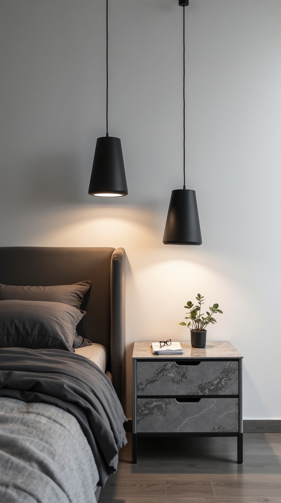 sophisticated matte and polished contrast