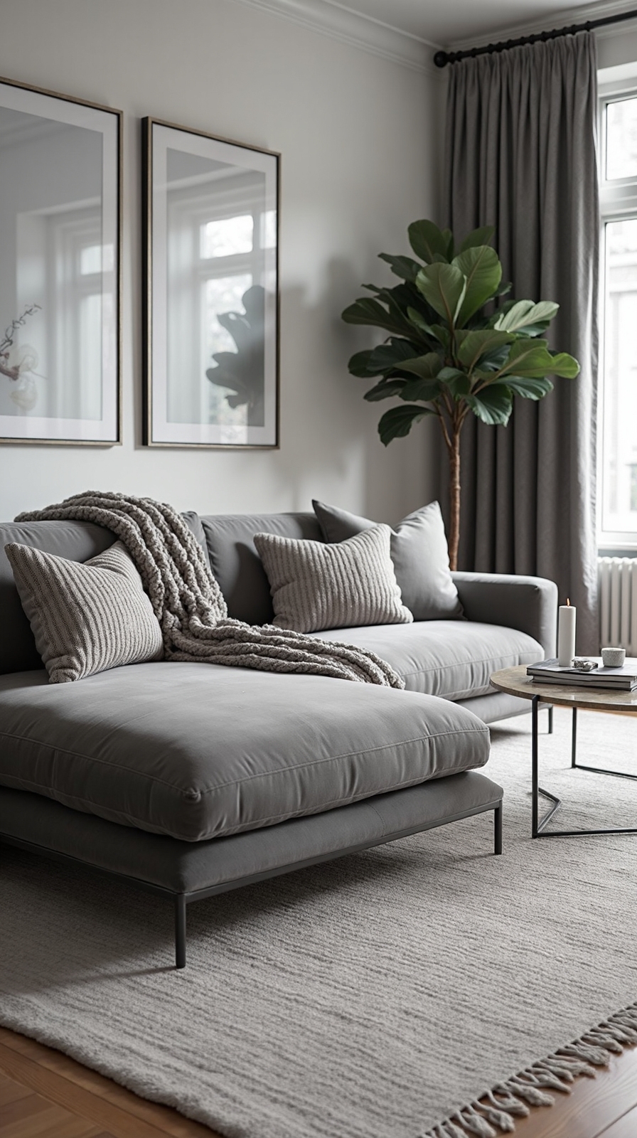 sophisticated monochrome layered textures sanctuary