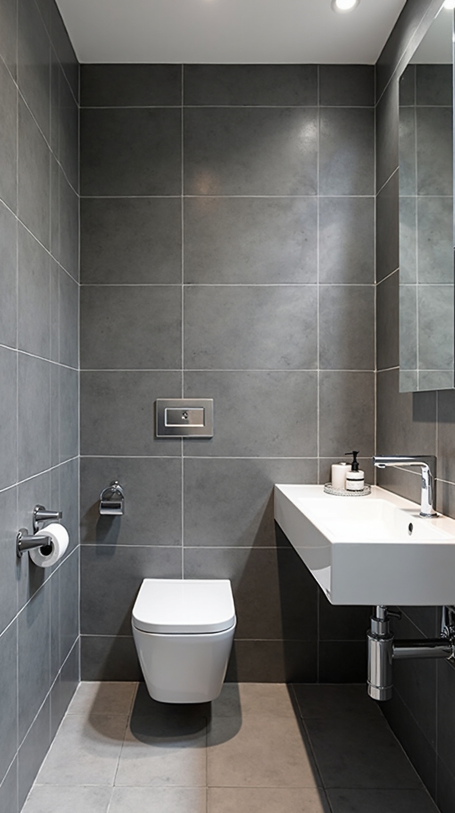 sophisticated monochrome with bright accents