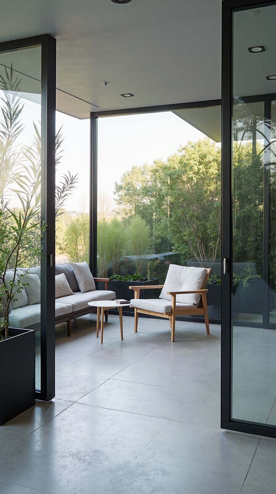 sophisticated open air unobstructed privacy