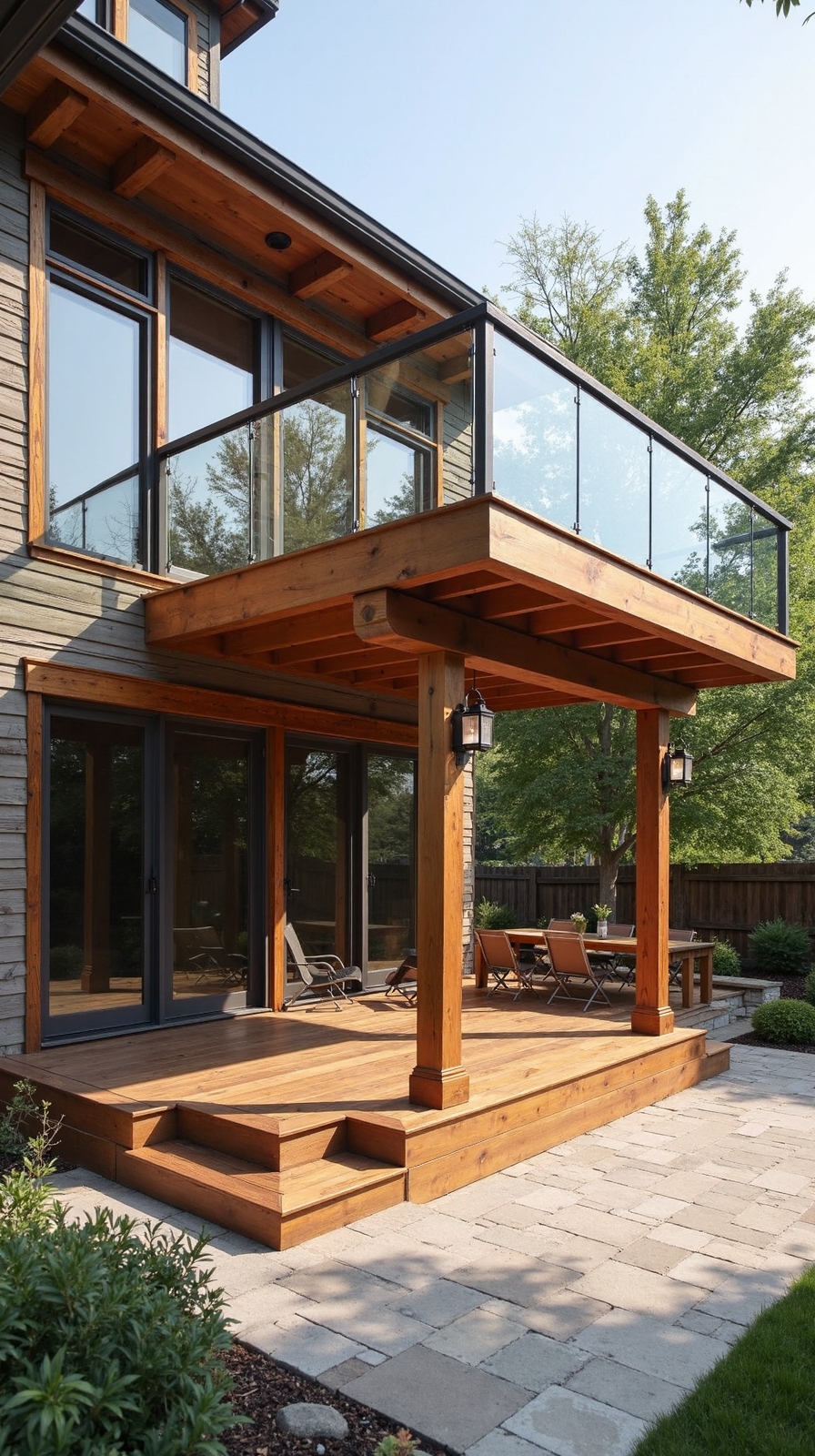 sophisticated outdoor living space configuration