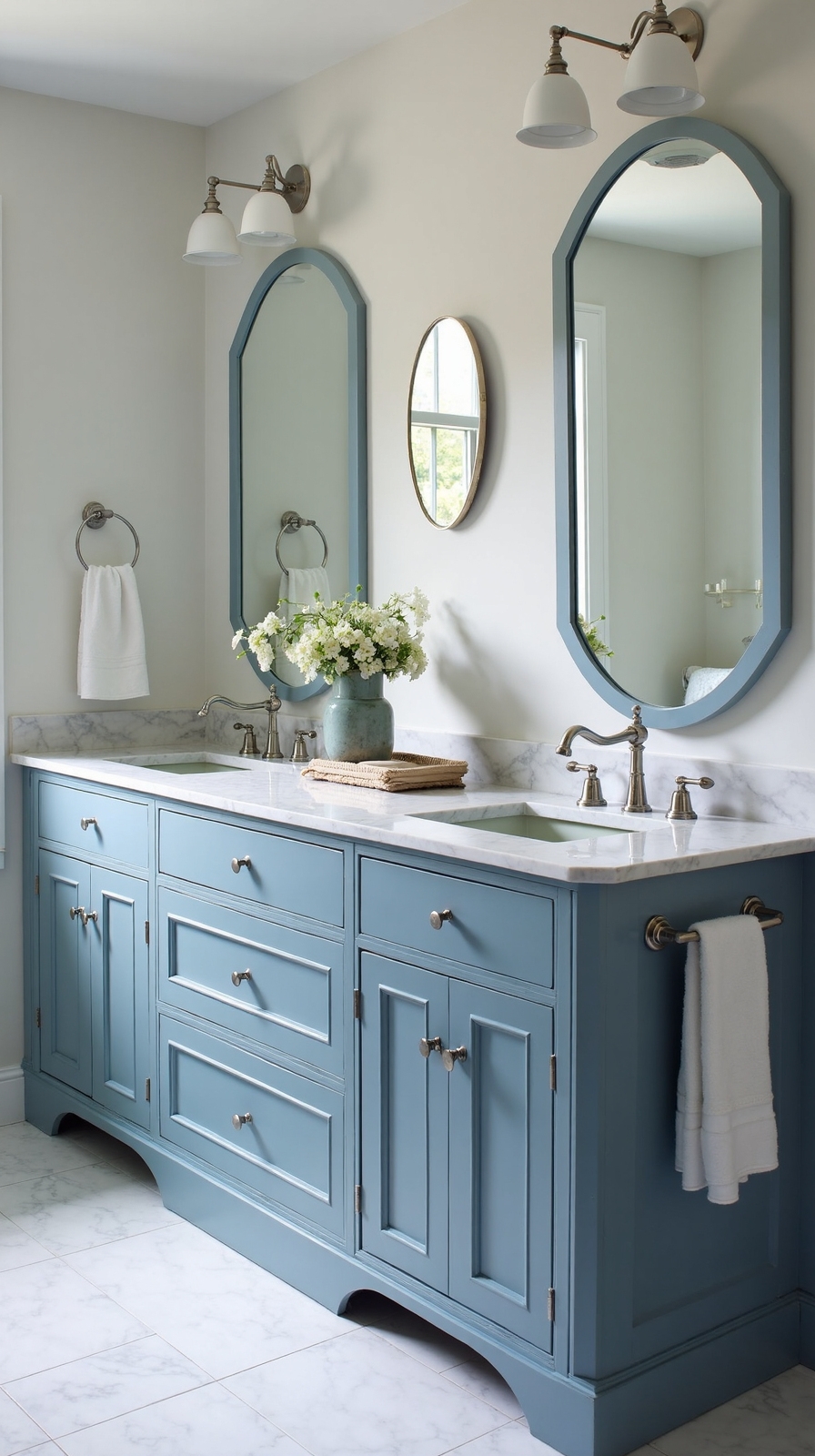 sophisticated steel blue marble elegance