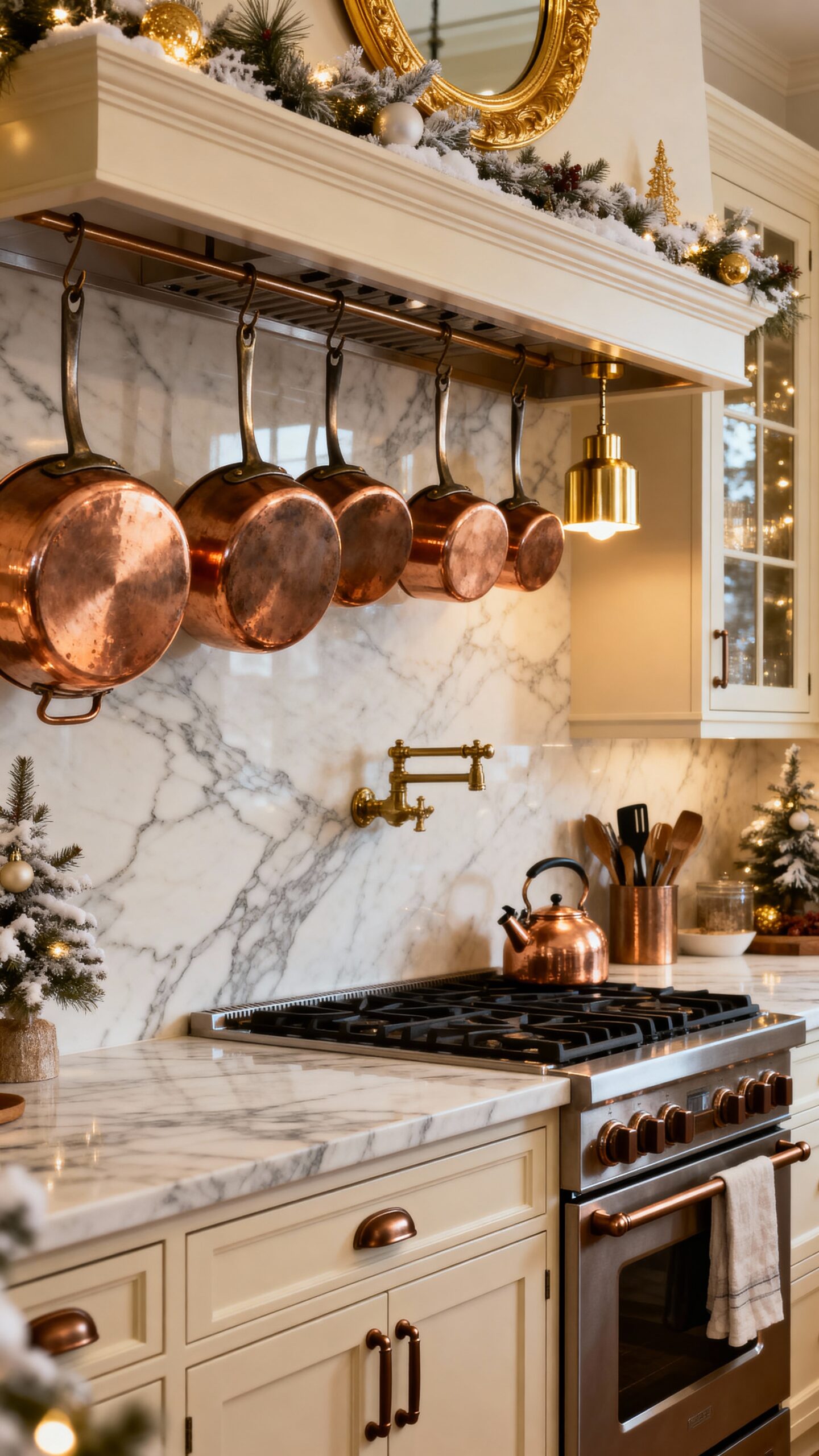 sophisticated warmth through copper bronze accents