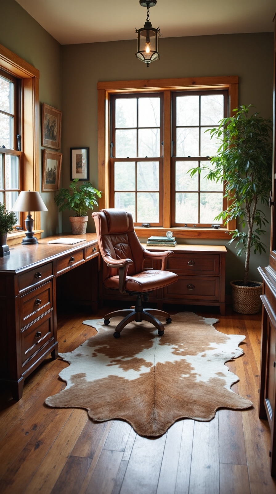 sophisticated western frontier workspace accent