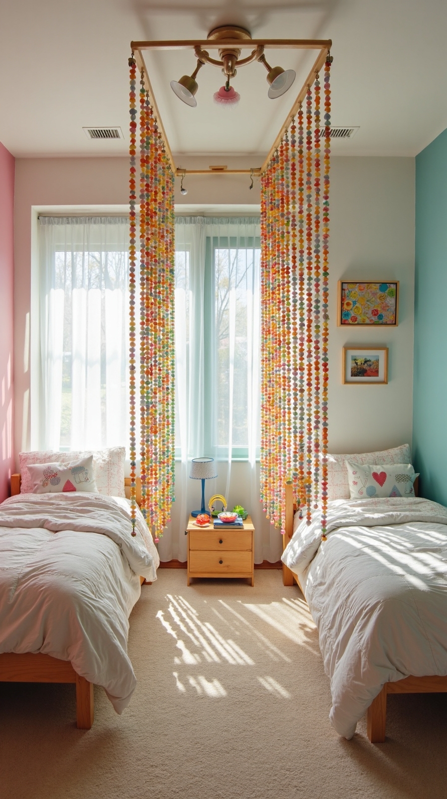 sophisticated yet playful room divider