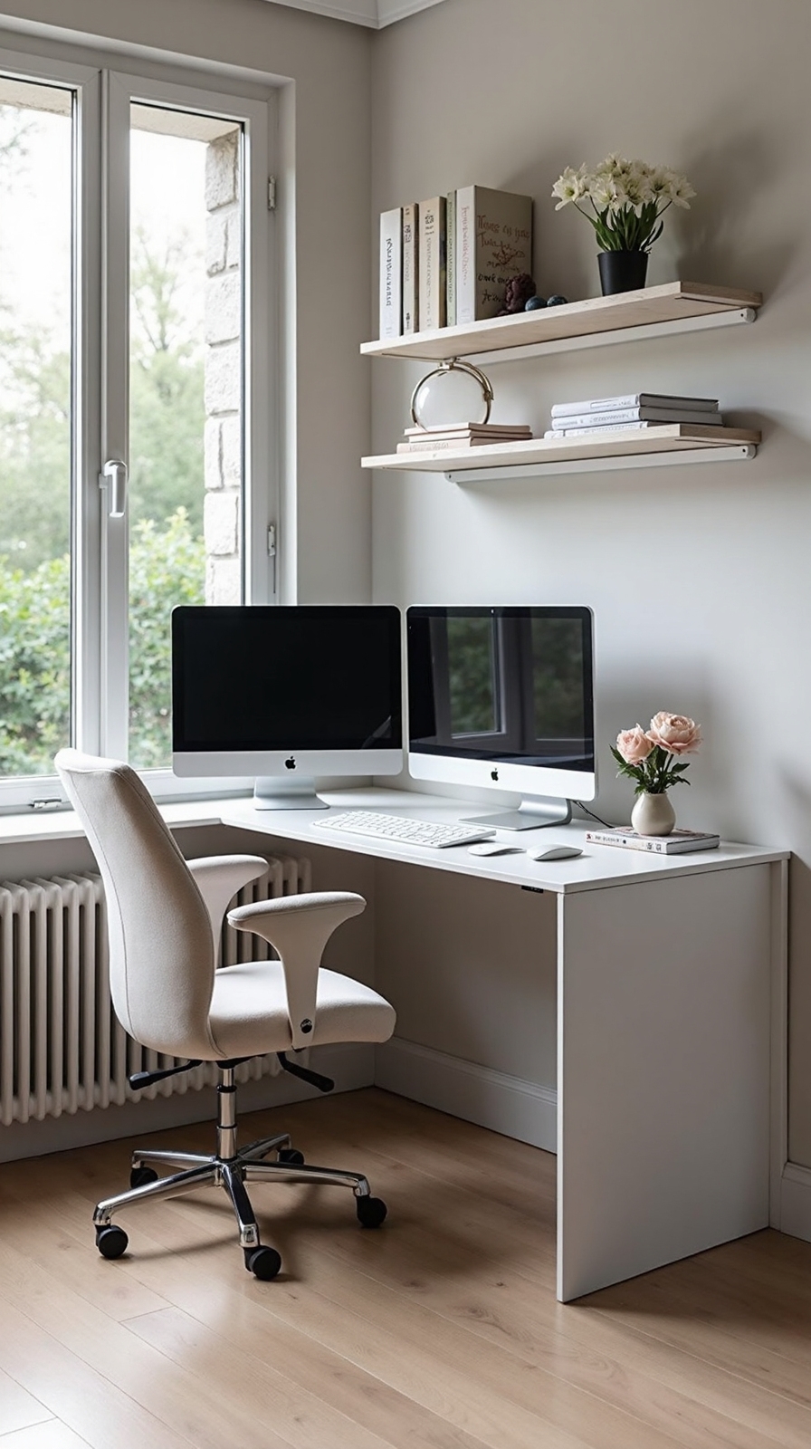space efficient corner desk solution