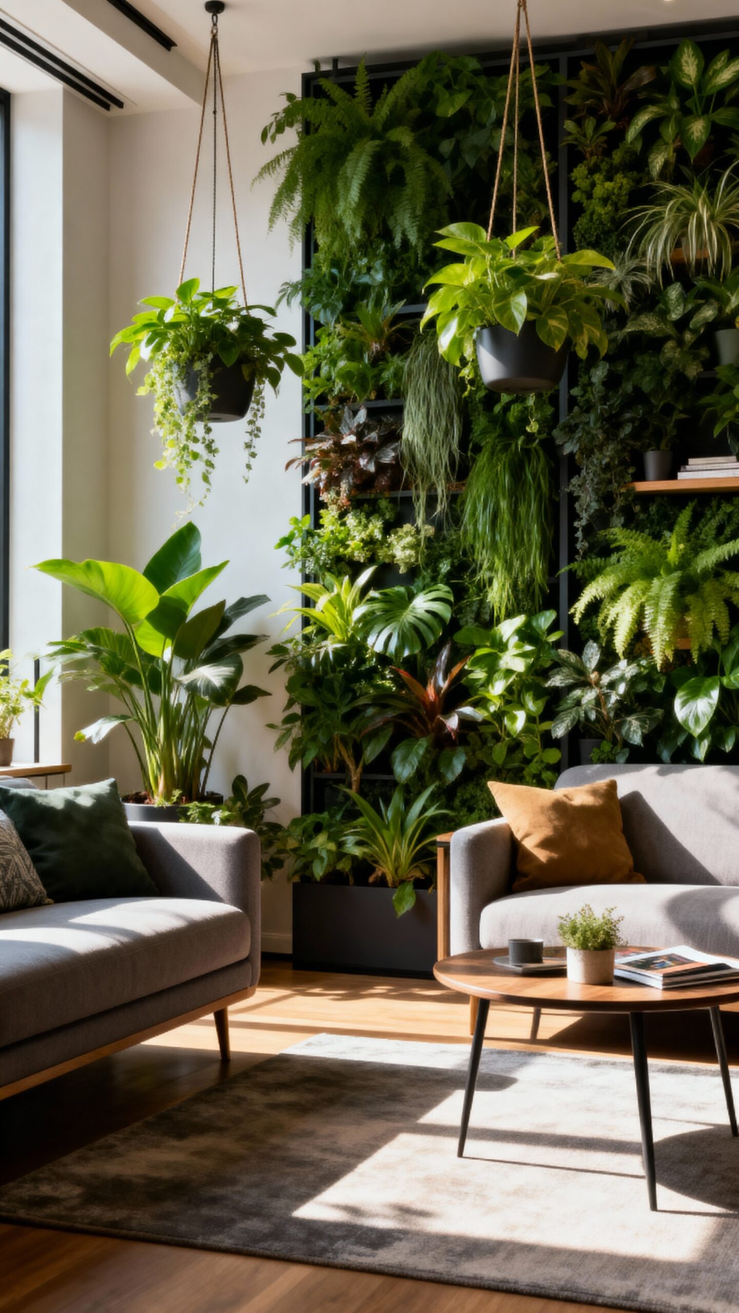 space efficient vertical greenery