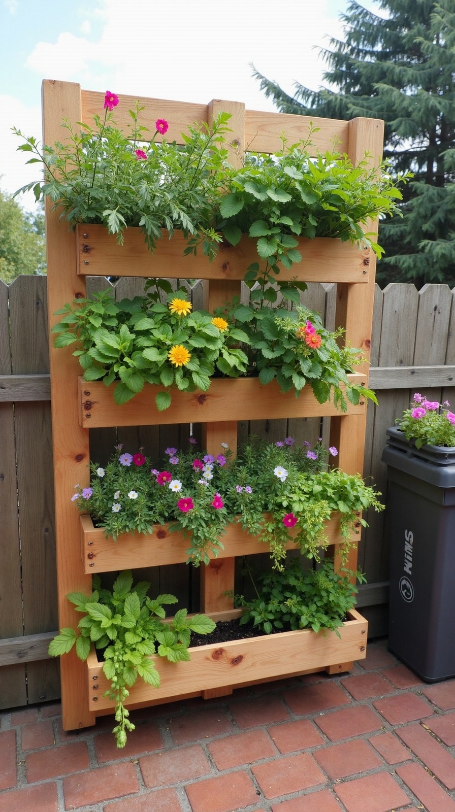 space saving botanical display wall