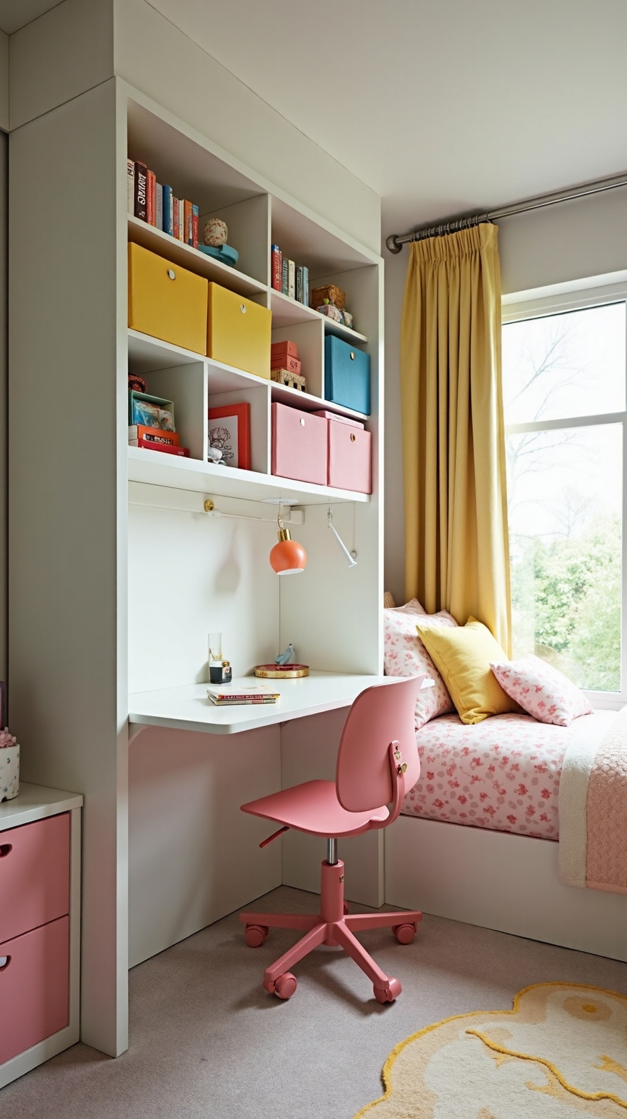 space saving desk shelving combos