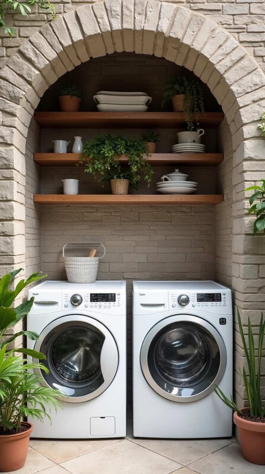 space saving outdoor laundry solution