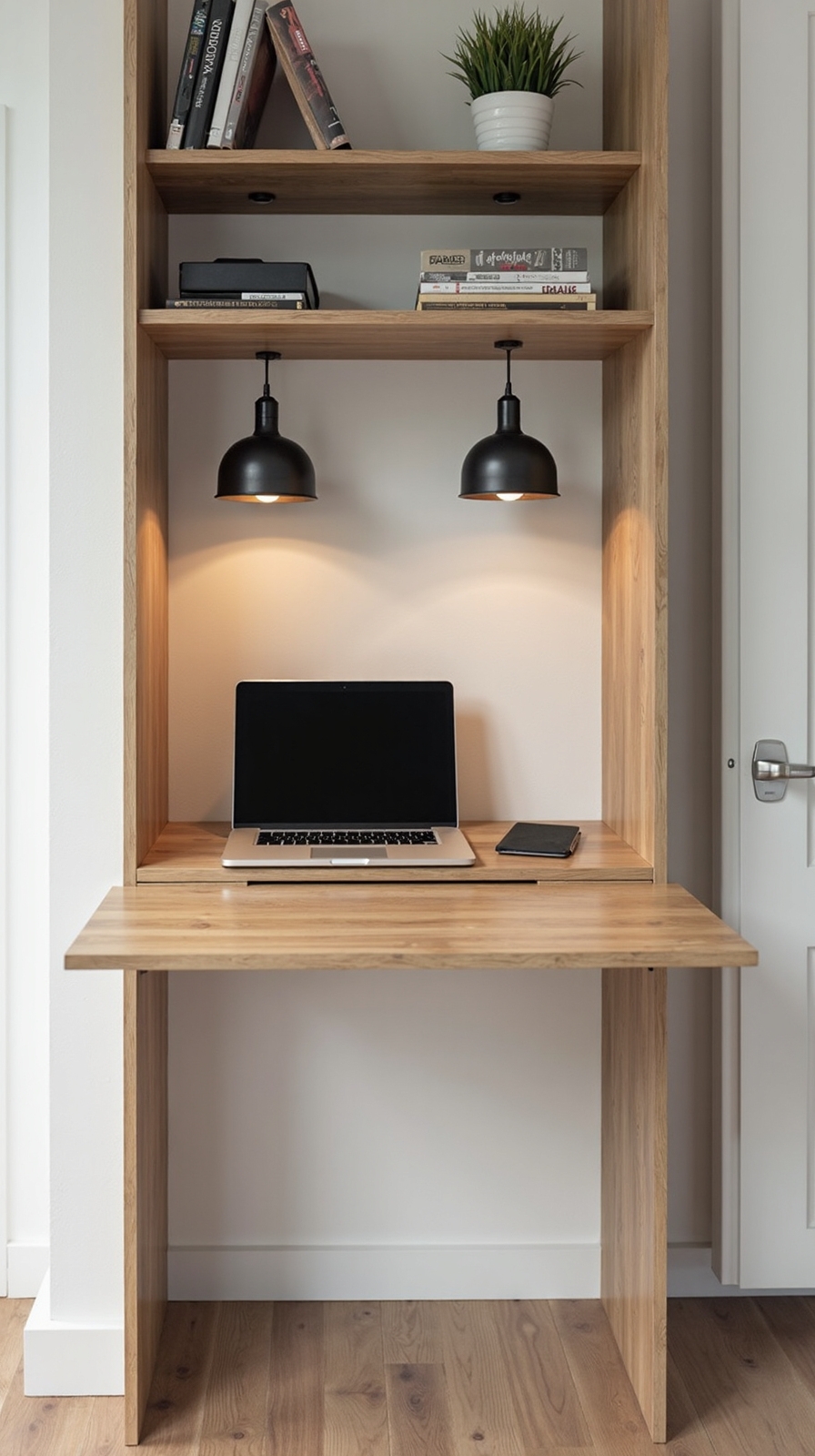 space saving wall desk