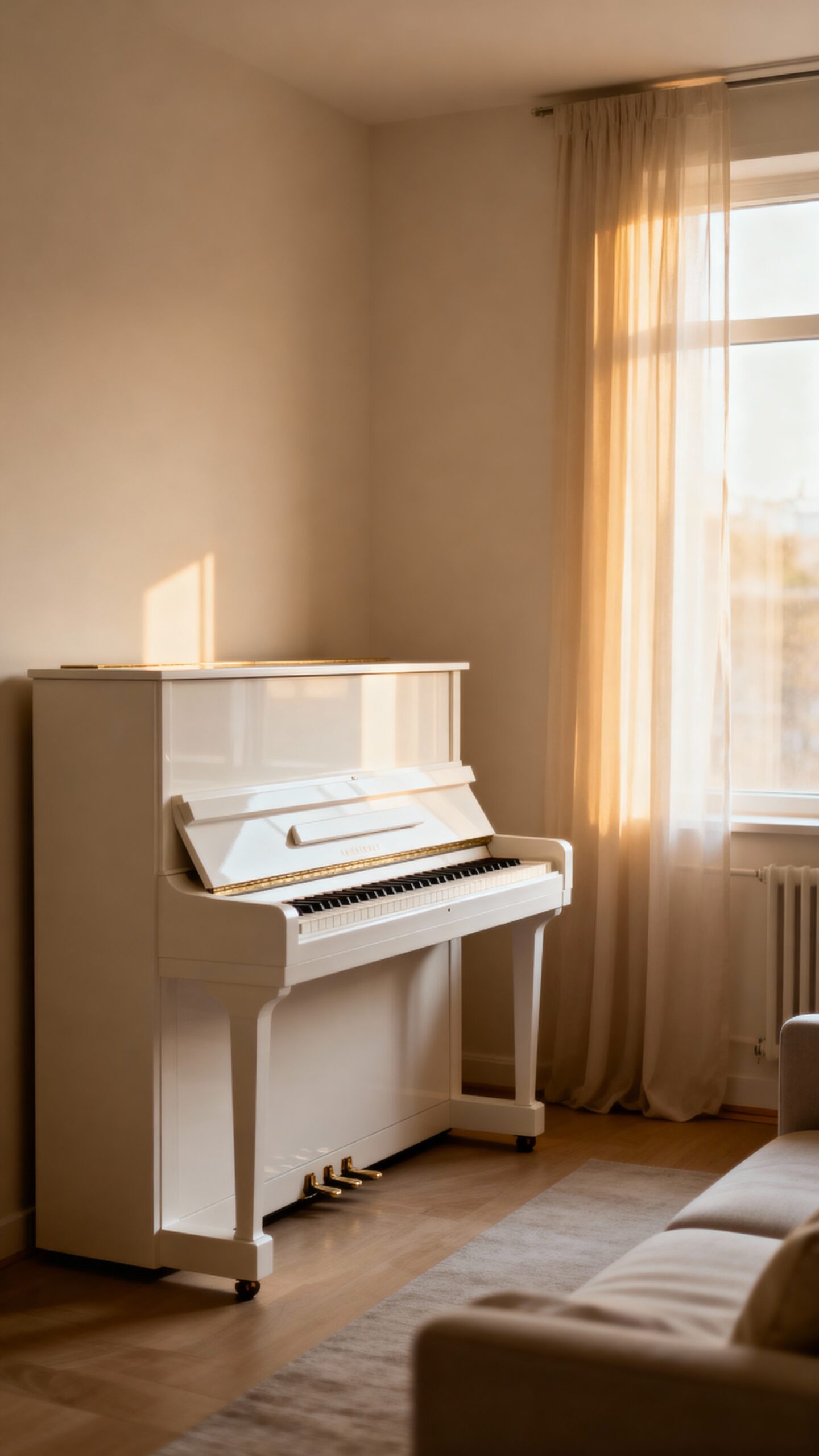 spacious airy light reflecting piano aesthetics