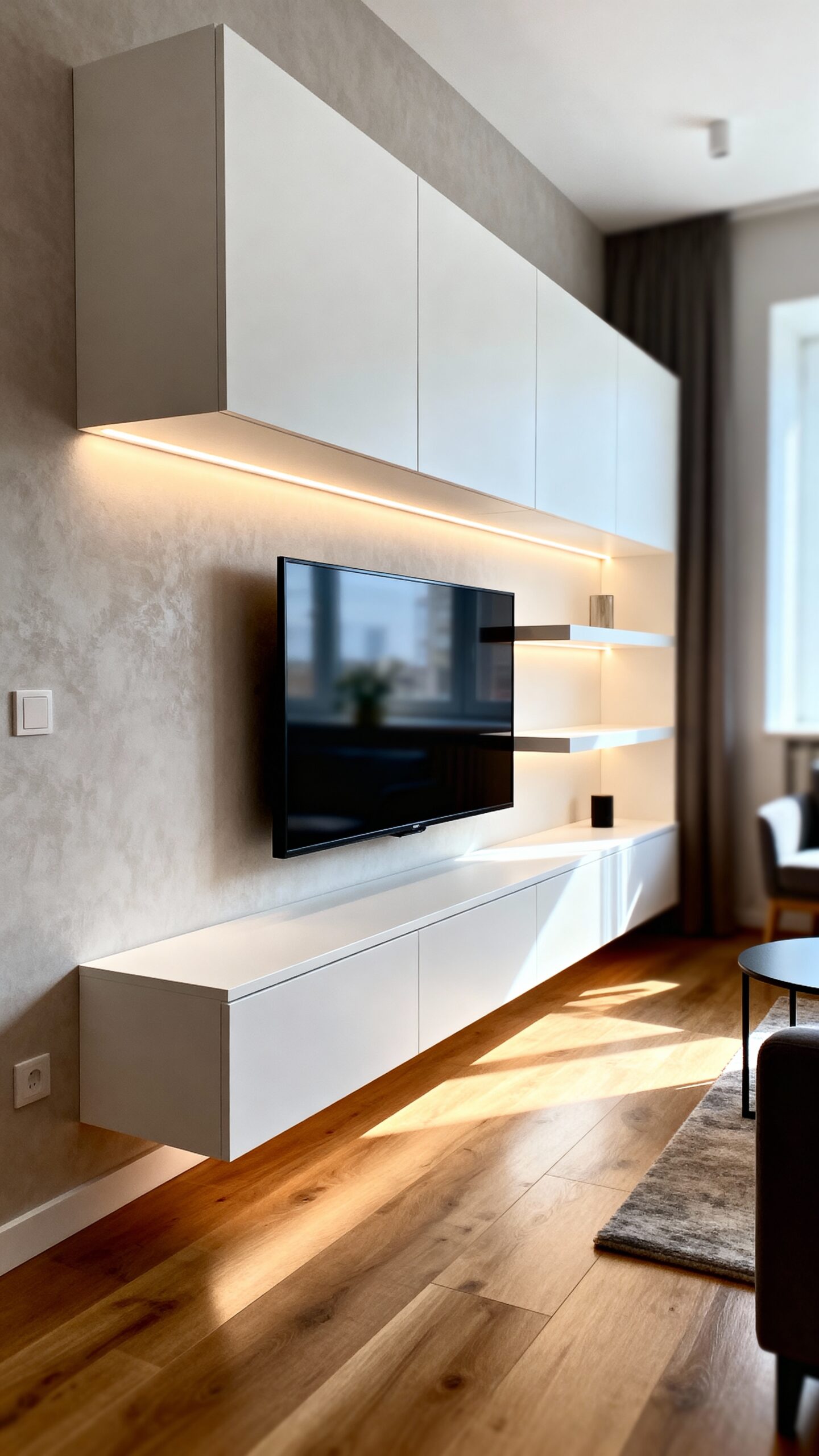 streamlined customized entertainment storage solutions