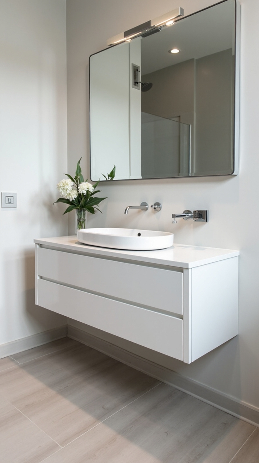 streamlined versatile customizable floating vanities