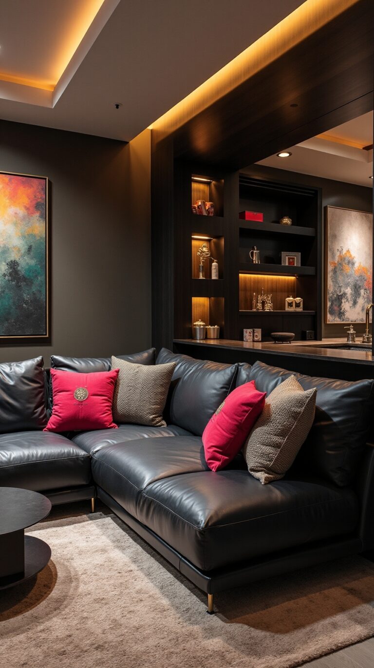 striking black couch decor ideas