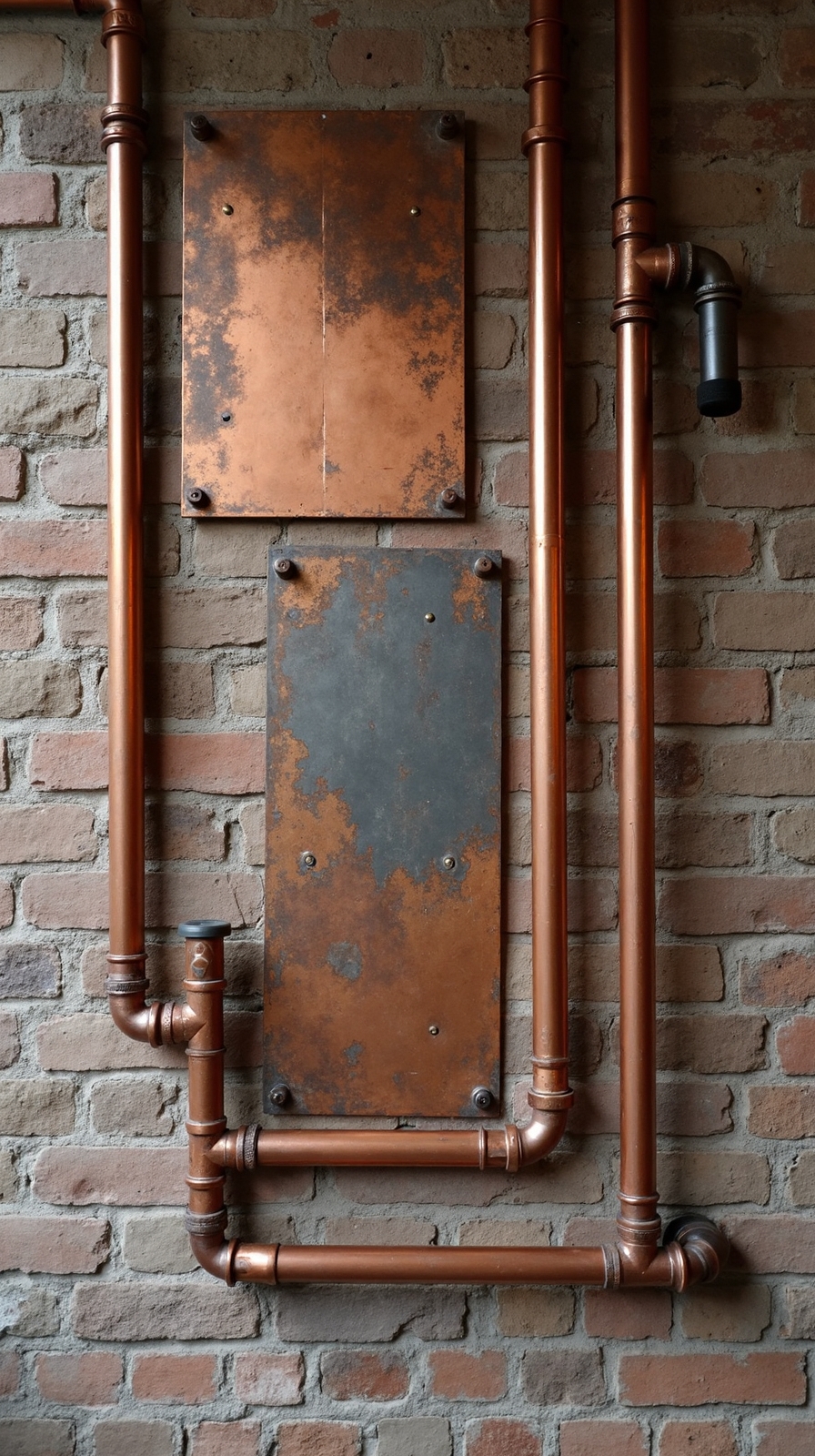 striking industrial metal decor