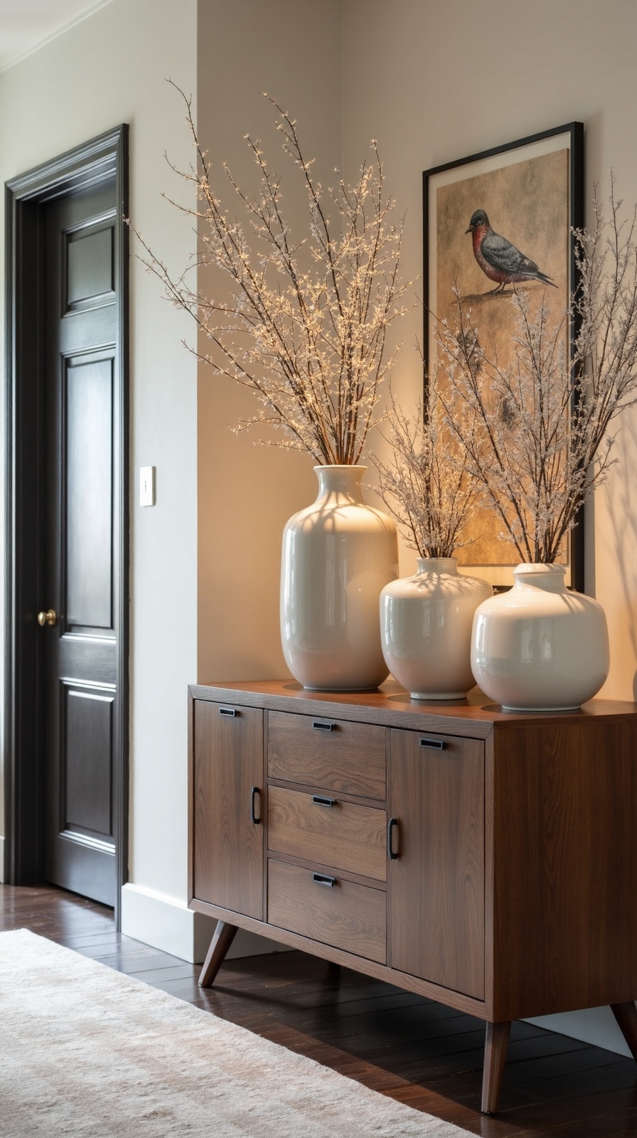 striking winter branch floral arrangements