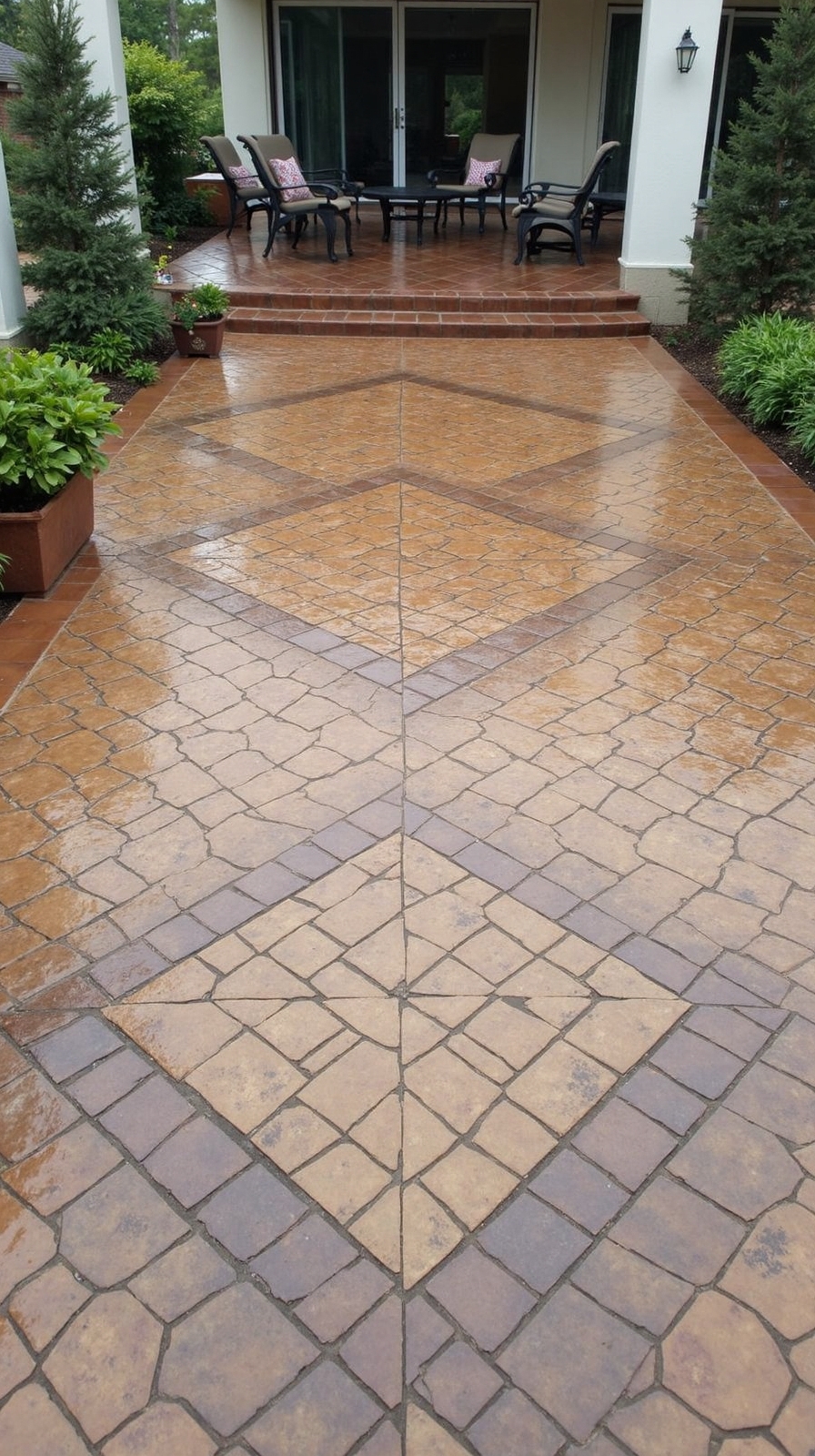 structured sophisticated captivating geometric patio