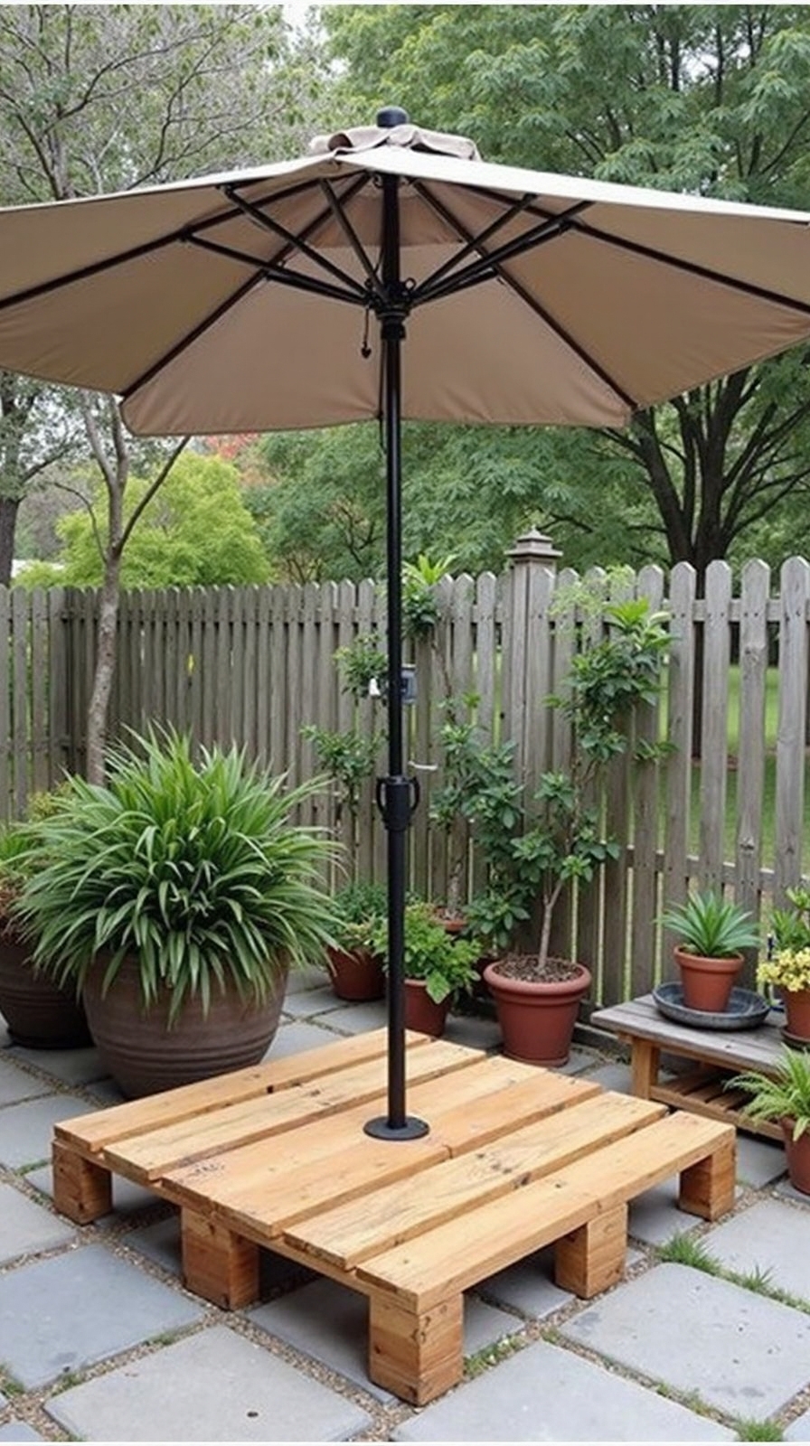 sturdy rustic weatherproof patio umbrella base