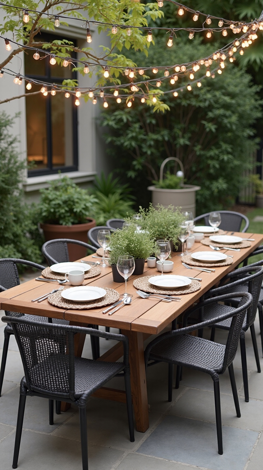 stylish al fresco dining experience