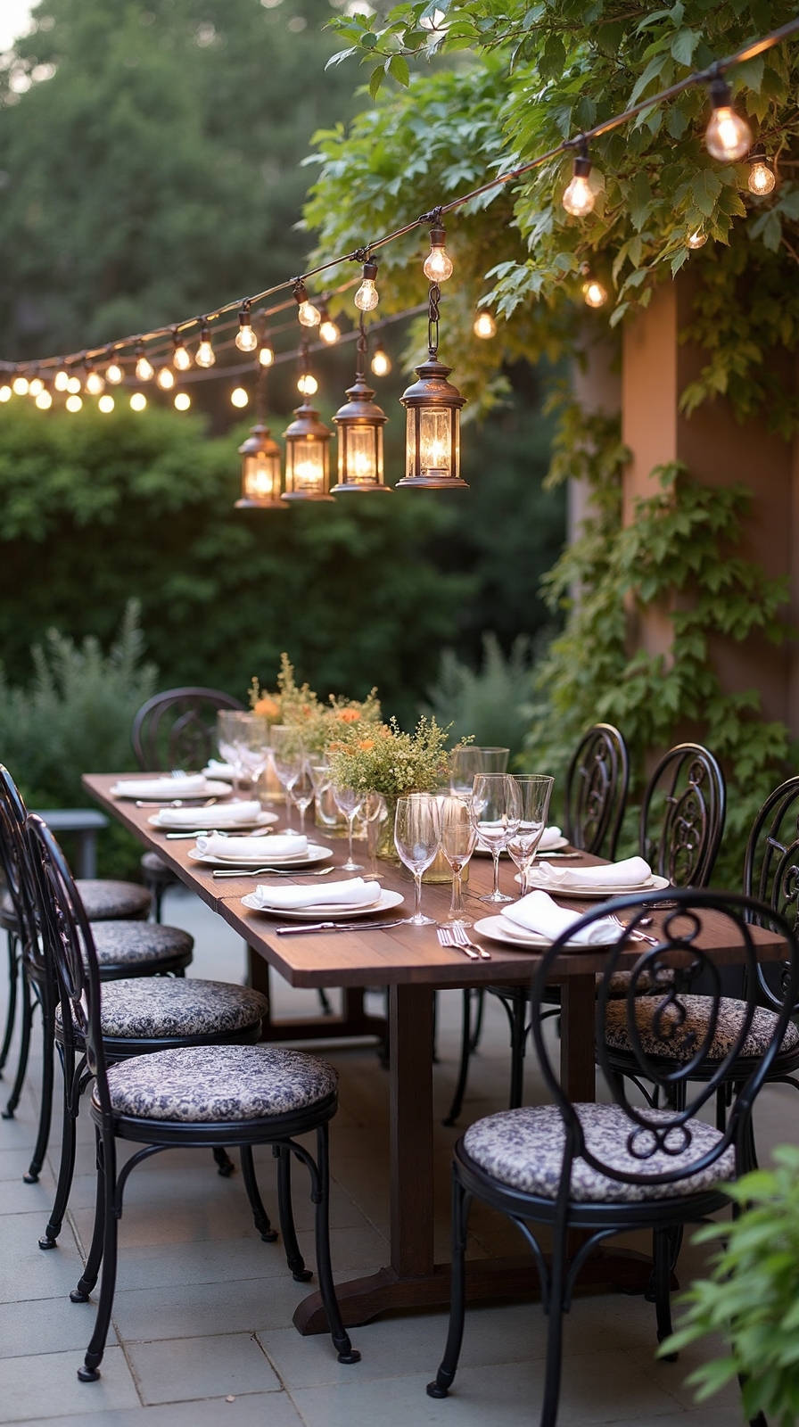 stylish cozy intimate outdoor dining experience