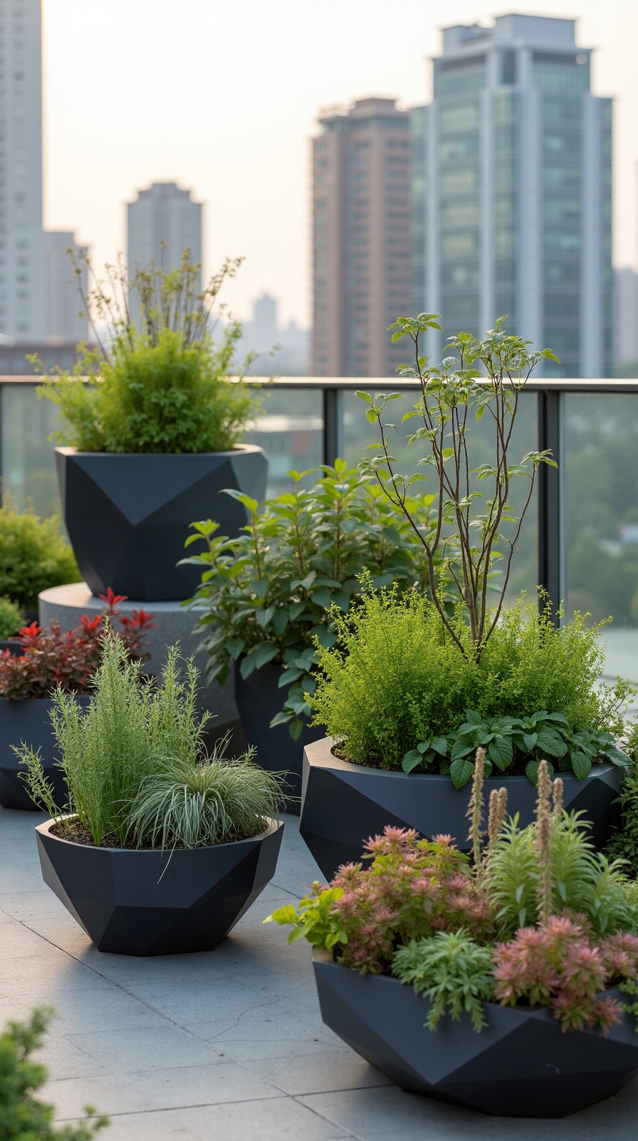 stylish functional urban container gardening