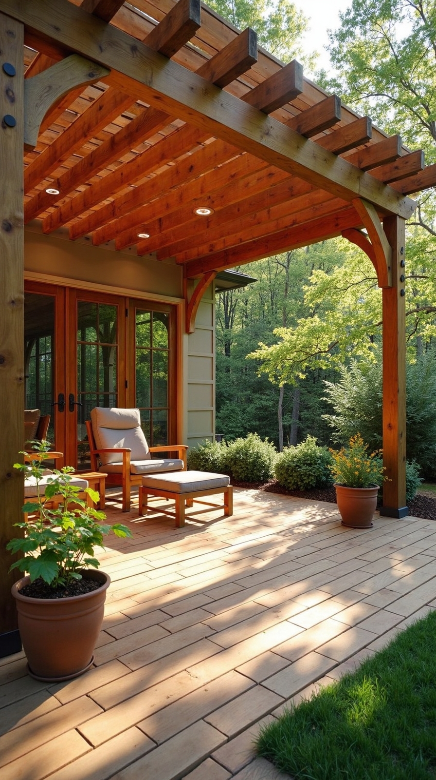 stylish overhead shade architectural beauty