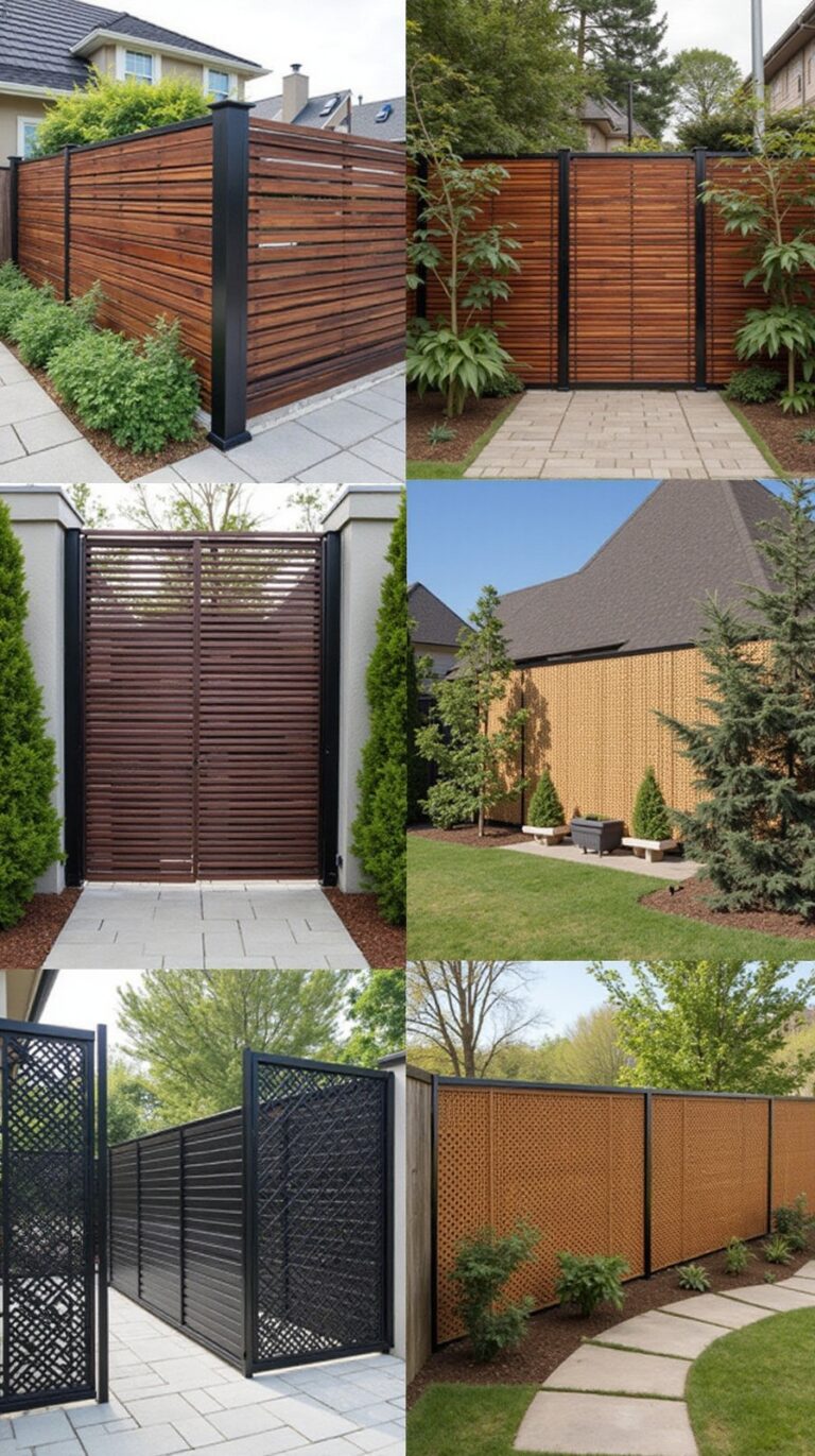 stylish patio fence ideas