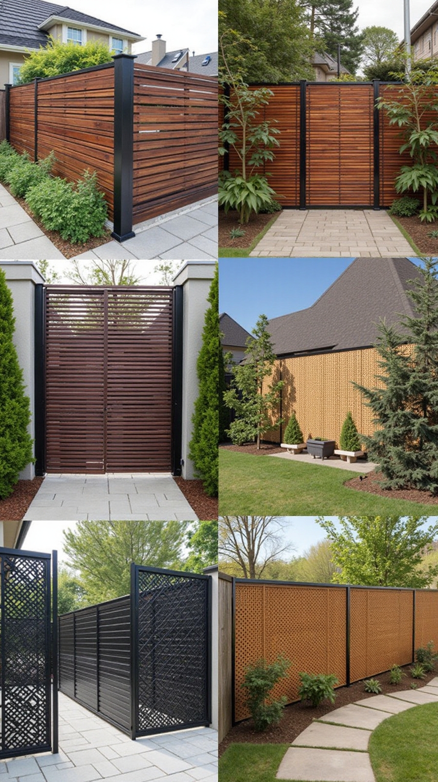 stylish patio fence ideas