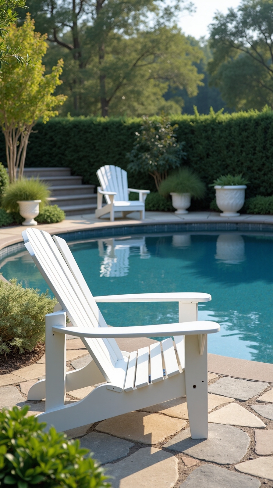 stylish sophisticated poolside white elegance
